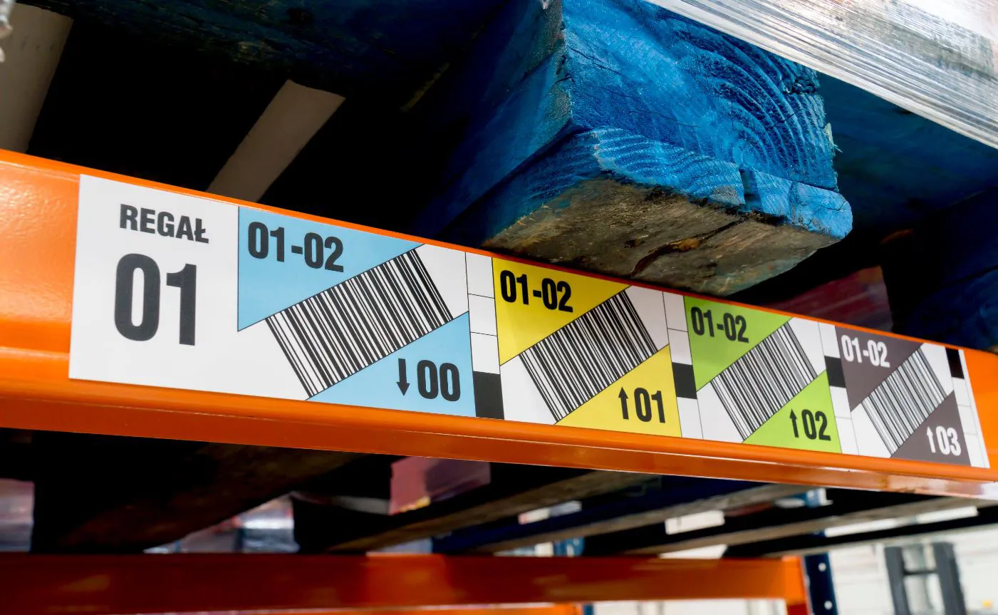 Etiketten für Regale und Gestelle